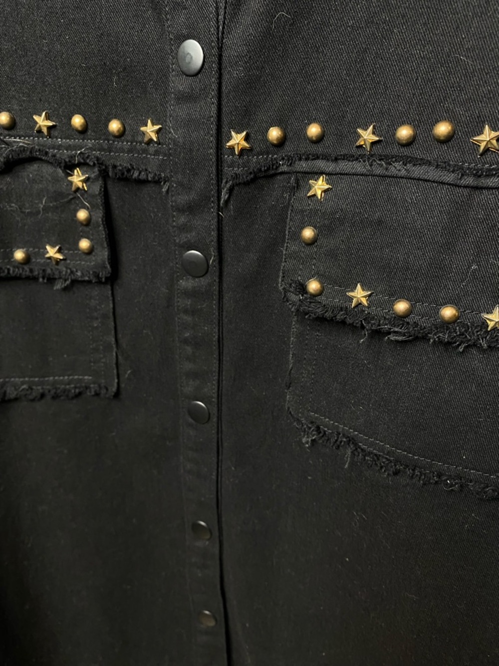 NWT Vintage Havana Studded Lightweight Shacket - Picture 3 of 4